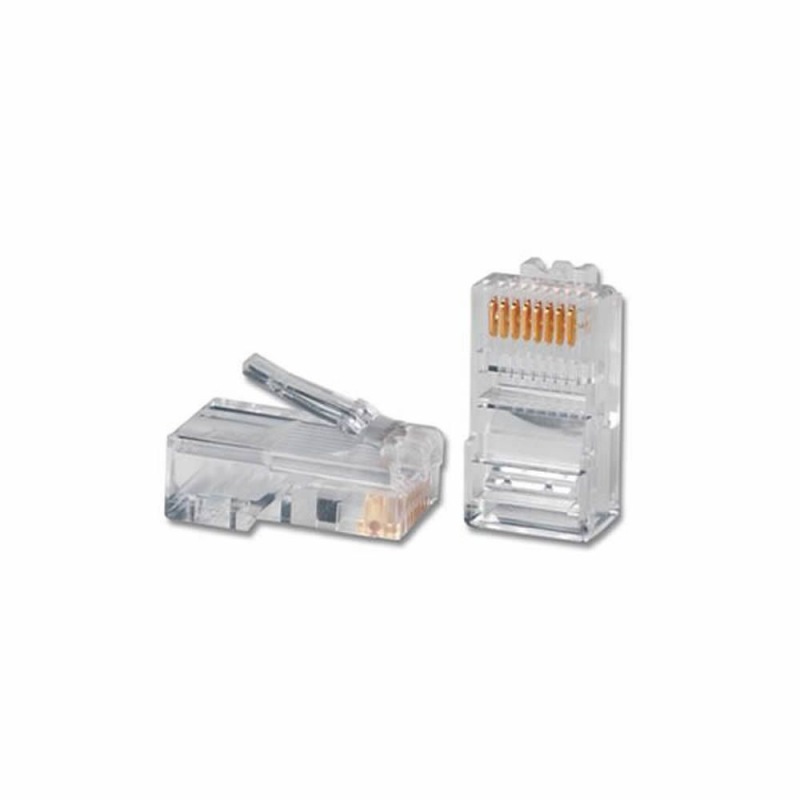 CONECTOR RJ45 8 VIAS TRANSPARENTE